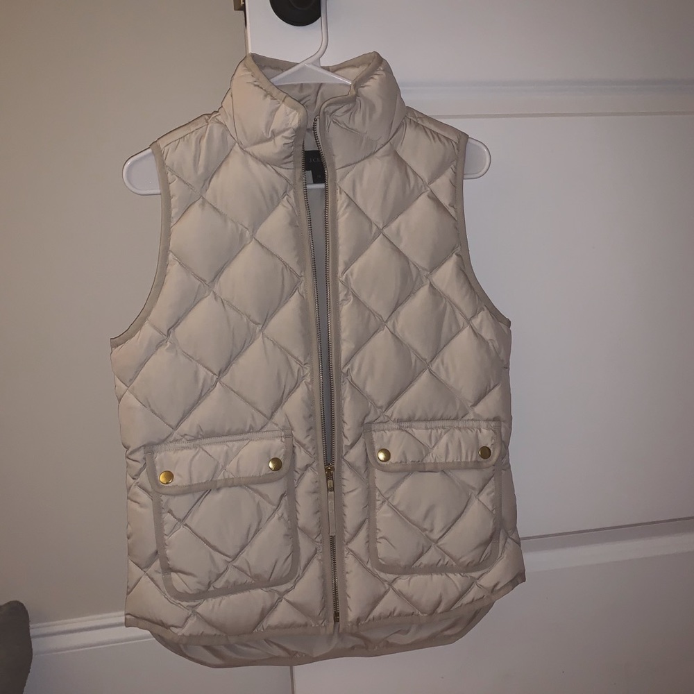 J Crew Quilted Down Excursion Vest